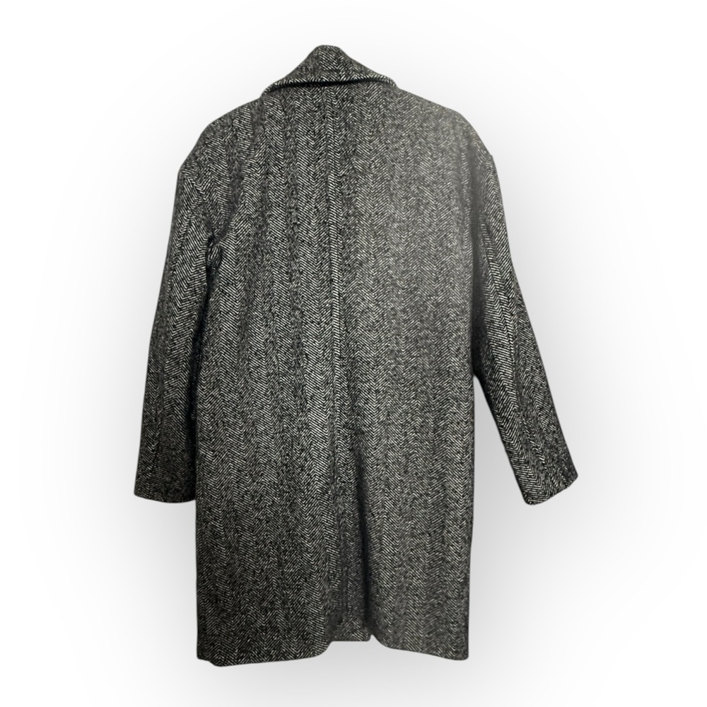 Lucky Brand Oversized Herringbone Double Breasted Coat - Picture 6 of 9